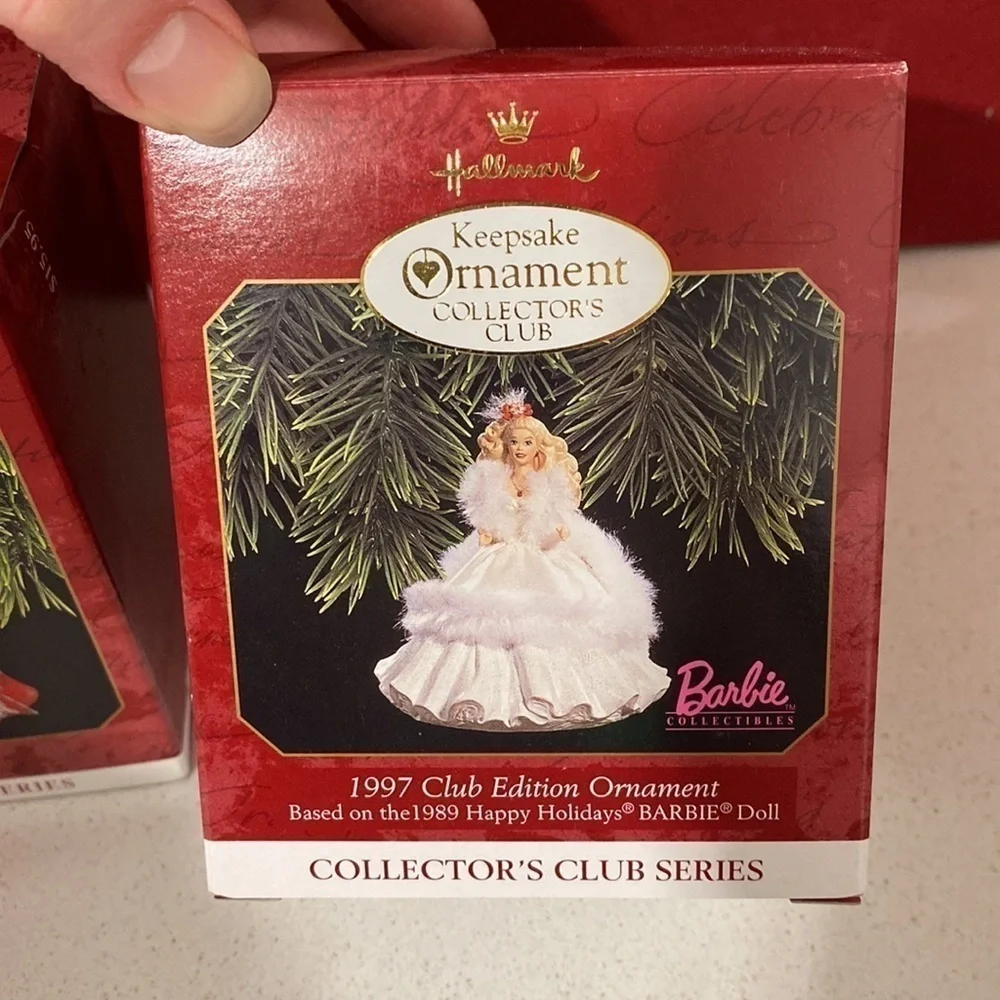 Barbie Hallmark 1997 Keepsake Collector Series Club Series Ornaments